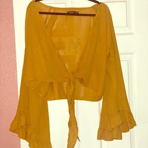 Mustard Yellow tie top